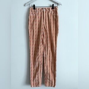 Urban Outfitters BDG Corduroy Striped Floral Pants Size 25